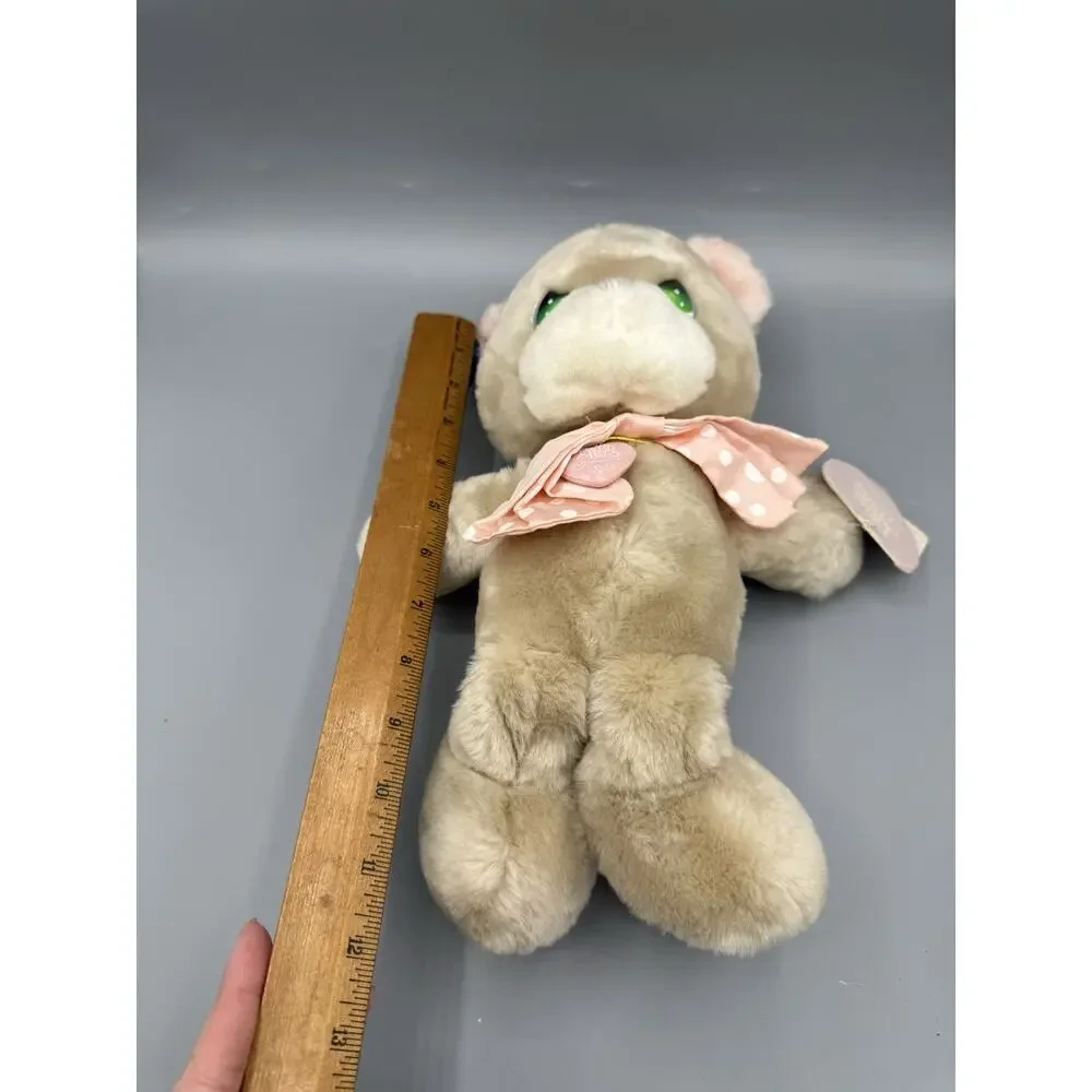 1993 Precious Moments Pretty Forever Plush Bear Applause 13” Pink Bow Tags